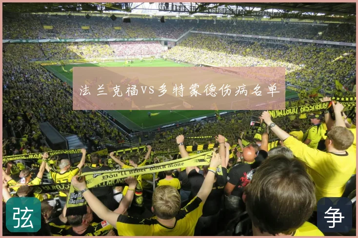 法兰克福vs多特蒙德伤病名单
